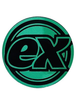 ex symbol Pokemon mønt (Grøn - Non Holo) - Stor