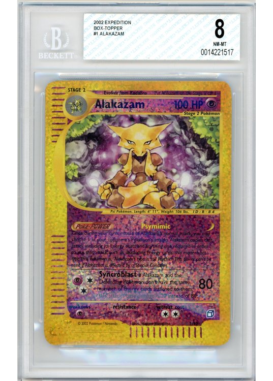 Alakazam 1/12 Box Topper BGS 8