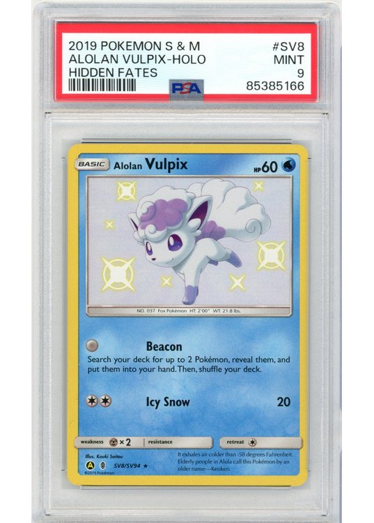Alolan Vulpix SV8/SV94 PSA 9