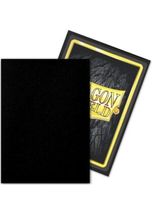 Black Outer Sleeves 100 stk. top-loading (sleeves op til 63x88mm) - Dragon Shield - Dragon Shield Black Outer Sleeve
