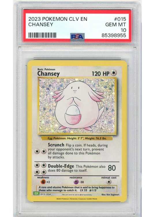 Chansey 015/034 PSA 10