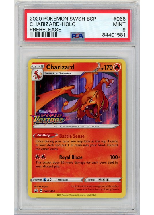 Charizard SWSH066 PSA 9