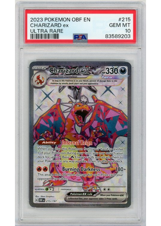 Charizard ex 215/197 PSA 10