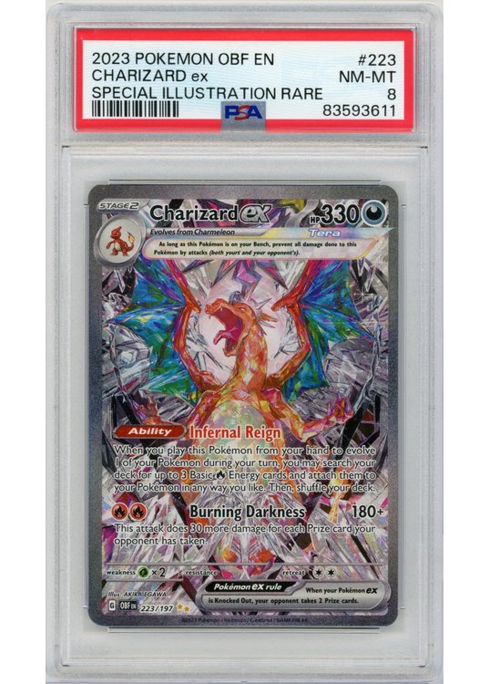 Charizard ex – 223/197 – PSA 8