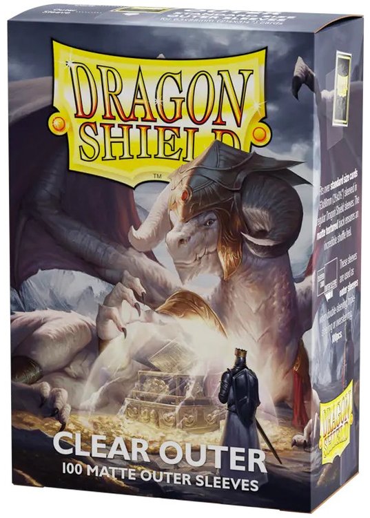 Clear Outer Sleeves 100 stk. top-loading (sleeves op til 63x88mm) - Dragon Shield