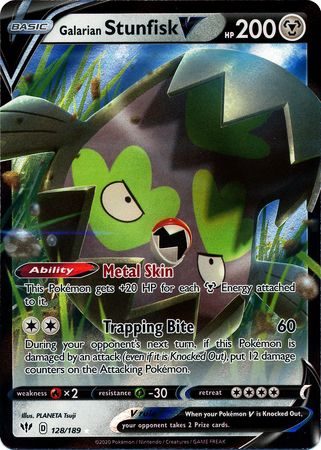 Galarian Stunfisk V - 128/189