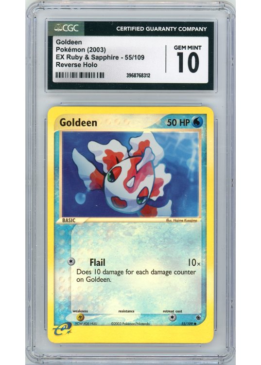Goldeen 55/109 Reverse Foil CGC 10