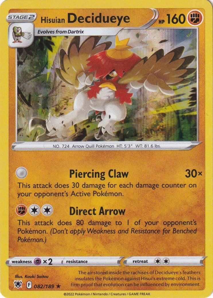Hisuian Decidueye - 82/189 (Holo)