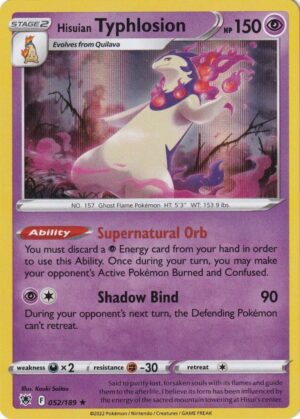 Hisuian Typhlosion - 52/189 (Holo)