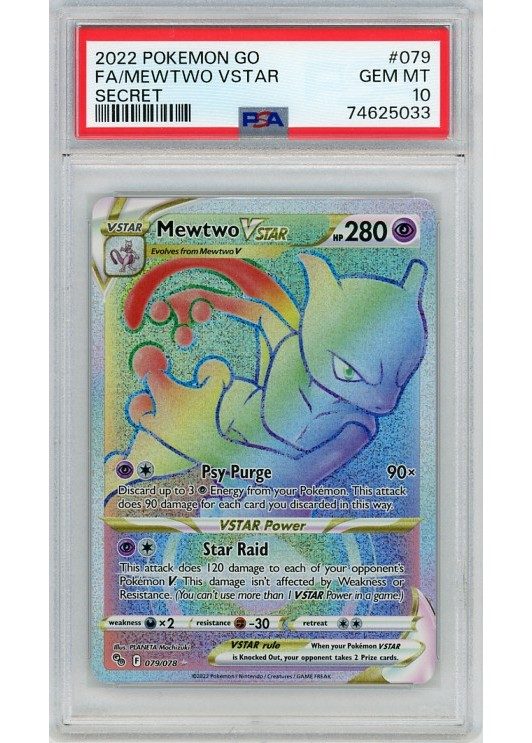 Mewtwo VSTAR PSA 10 - Gradede pokemon kort på Pokemons.dk