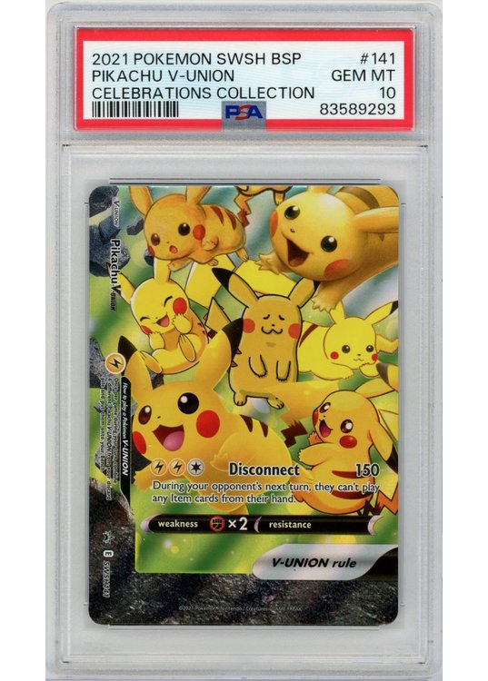 【PSA10】連番2021 Pokémon Pikachu Vunion PSA10】連番2021 Pokémon Pikachu Vunion Graded PSA 9 2021 Pokemon