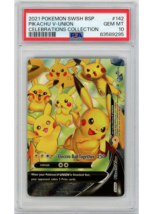 Pikachu V-UNION SWSH142 PSA 10