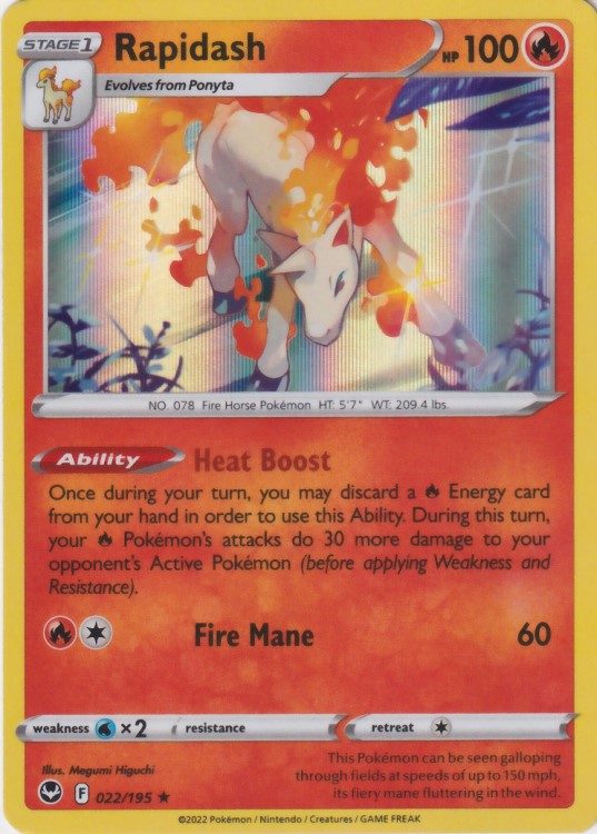 Rapidash - 22/195 (Holo)