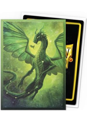 Rayalda drage (Grøn) Deck Protector Sleeves 100 stk. top-loading (63x88mm) - Dragon Shield