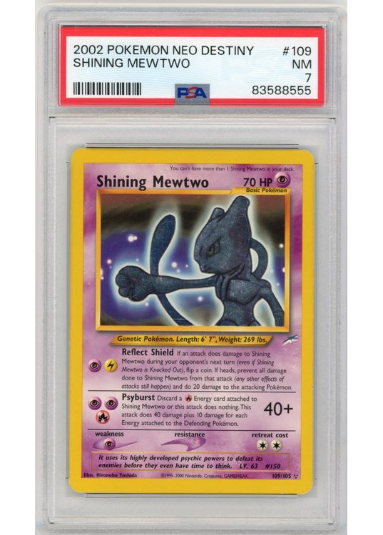 Shining Mewtwo 109/105 PSA 7