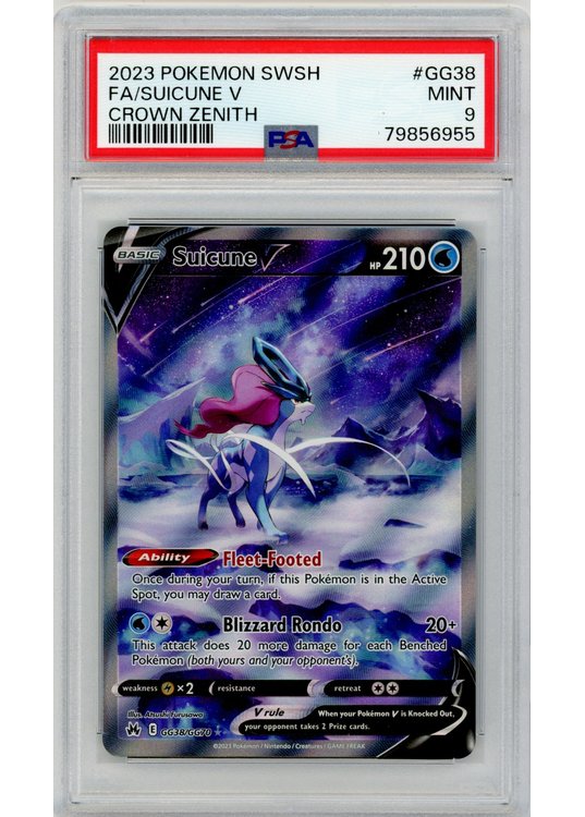 Suicune V GG38/GG70 PSA 9