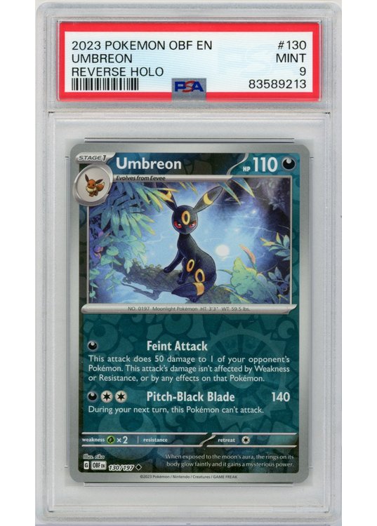 Umbreon 130/197 Reverse Foil PSA 9