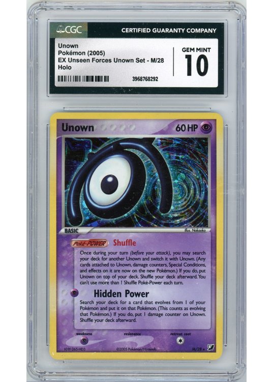 Unown [M] M/28 CGC 10