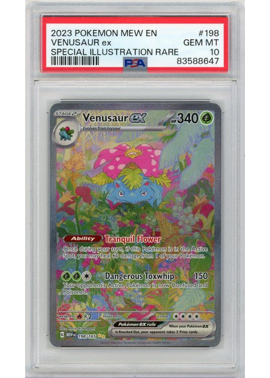 Venusaur ex 198/165 PSA 10