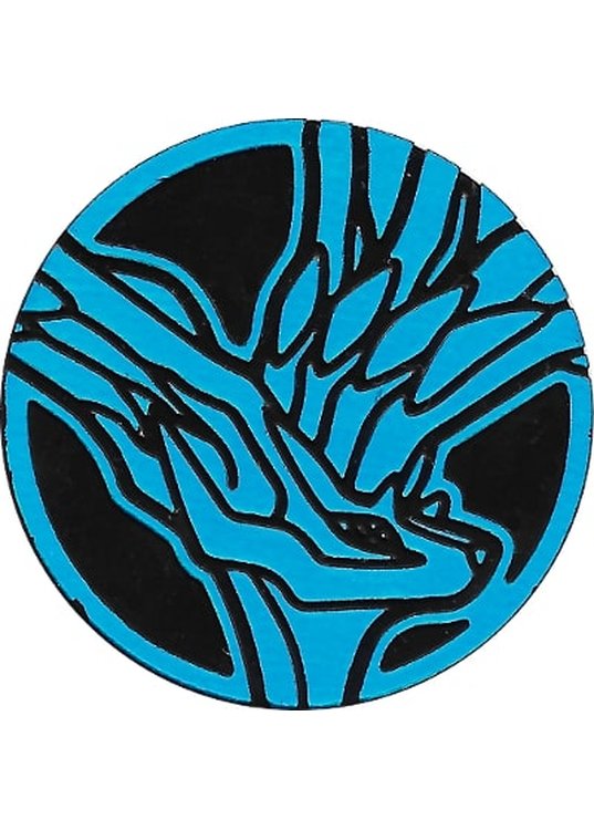 Xerneas Pokemon mønt (Blå - Rainbow Holo) - Almindelig