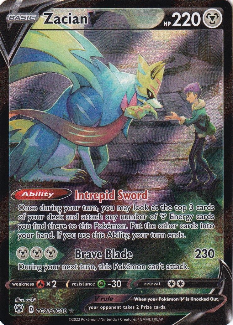 Zamazenta V - TG22/TG30 - Pokemon enkeltkort fra SWSH Astral Radiance Zamazenta V - TG22/TG30 - Pokemon enkeltkort fra SWSH Astral Radiance
