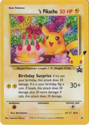 _____'s Pikachu - Classic Collection - 24