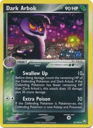 Dark Arbok - 29/109 - Reverse