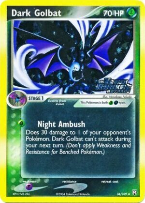 Dark Golbat - 34/109 - Reverse