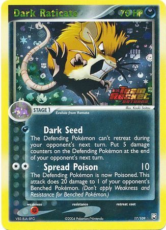 Dark Raticate - 17/109 - Reverse