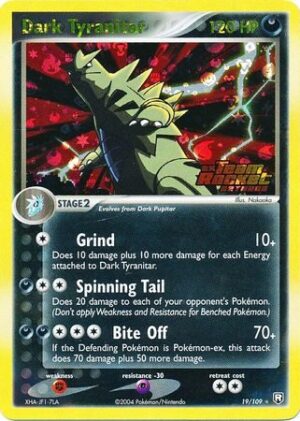Dark Tyranitar - 19/109 - Reverse