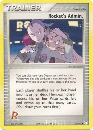 Rocket's Admin. - 86/109