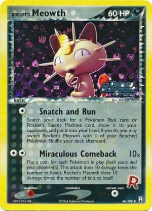 Rocket's Meowth - 46/109 - Reverse