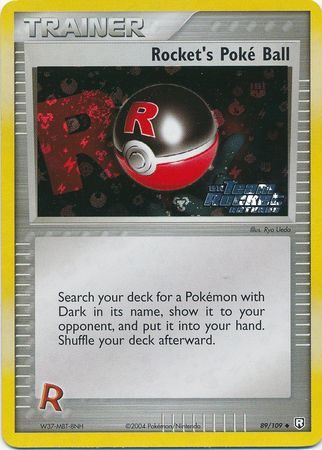 Rocket’s Poké Ball – 89/109 – Reverse