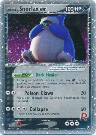 Rocket’s Snorlax ex – 104/109