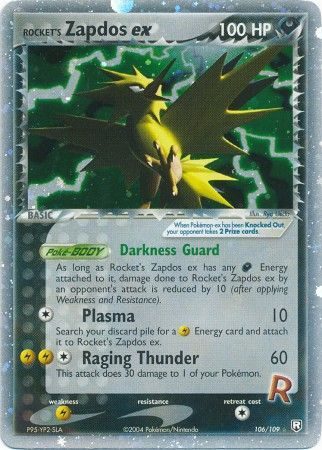 Rocket’s Zapdos ex – 106/109