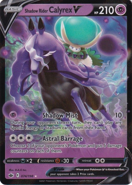 Shadow Rider Calyrex V - 074/198