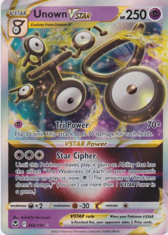 Unown VSTAR - 66/195