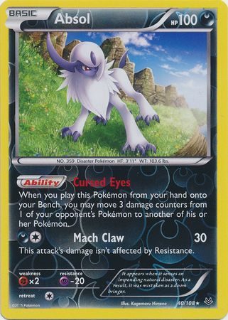 Absol - 40/108 - Reverse