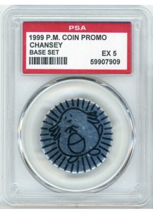 Chansey Pokemon mønt (Sølv Starlight Holo &copy;1999) PSA 5