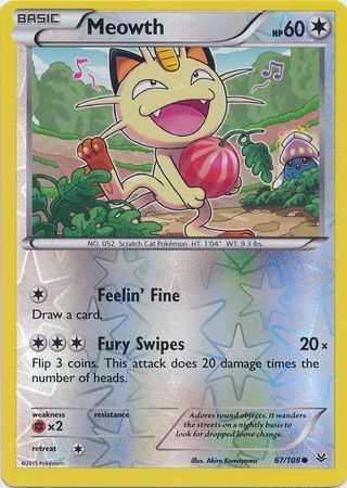 Meowth - 67/108 - Reverse