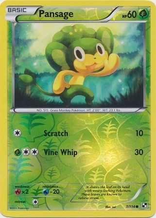 Pansage - 7/114 - Reverse