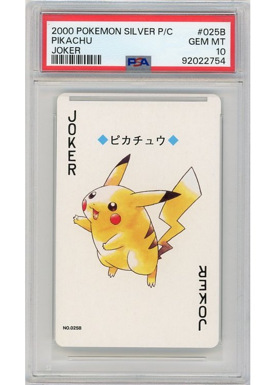 Pikachu Joker Silver Poker Set 25B PSA 10Pikachu Joker Silver Poker Set 25B PSA 10 - Bagside