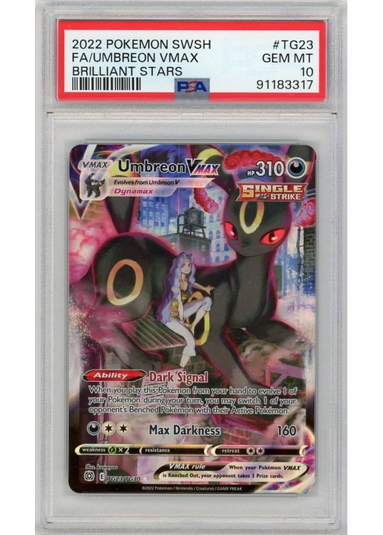Umbreon VMAX PSA 10 - Gradede pokemon kort på Pokemons.dk