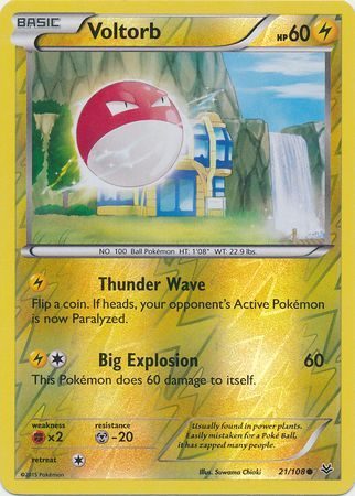 Voltorb – 21/108 – Reverse