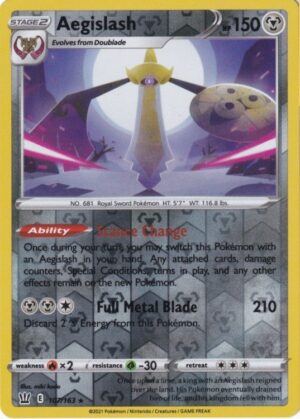 Aegislash - 107/163 - Reverse