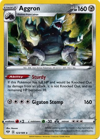 Aggron - 123/189 (Holo)