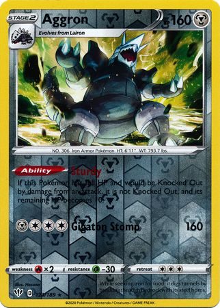 Aggron - 123/189 - Reverse