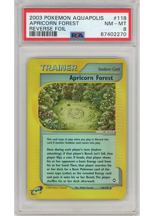 Apricorn Forest 118/147 Reverse Foil PSA 8