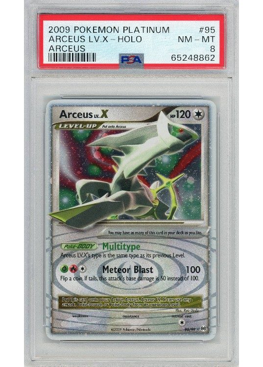 Arceus LV.X – 95/99 – PSA 8
