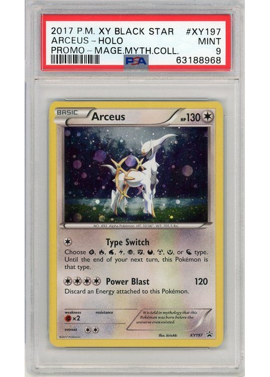 Arceus XY197 PSA 9